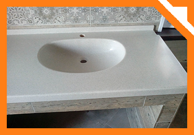 Мебель для ванной комнаты из искусственного камня Хабаровск